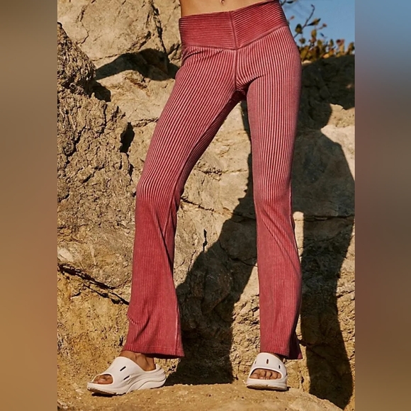 FP Movement by Free People Pants - FP Movement by Free People Mark My Words Slim Flares Size S New W/O Tags